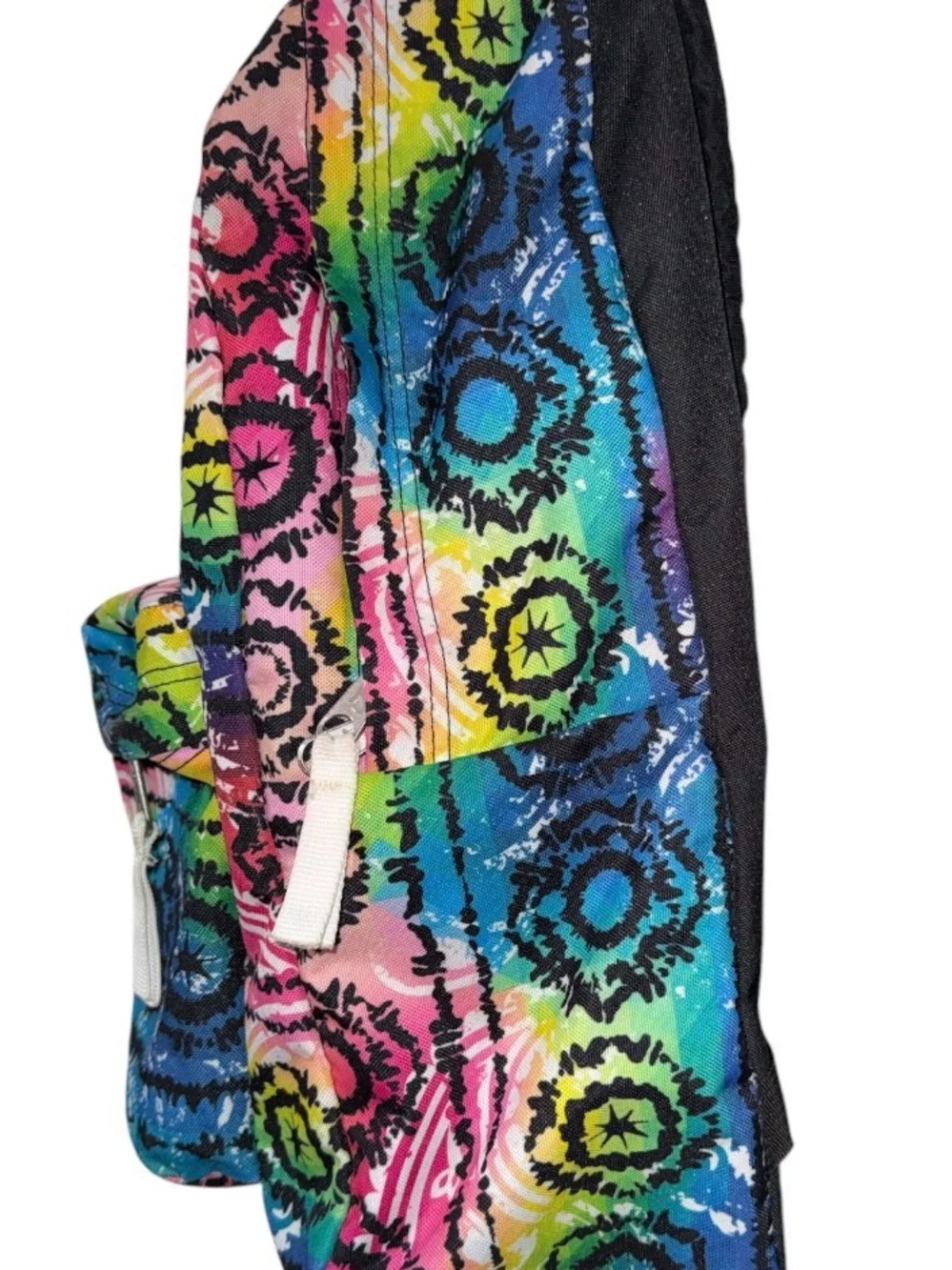 JanSport‎ SuperBreak Backpack – Retired Tie‑Dye Kaleidoscope Floral Print